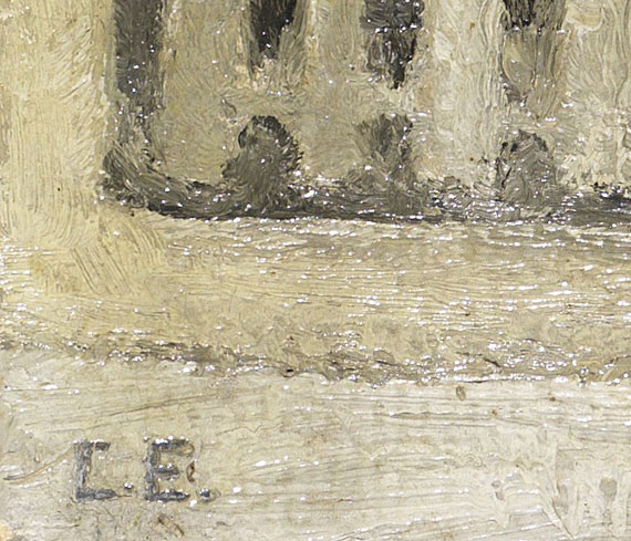 Curt Ehrhardt - Ein alter Winkel am Wehrturm einer alten Stadt - 