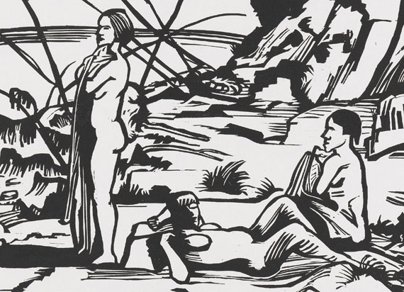 Erich Heckel - Am Strand - 