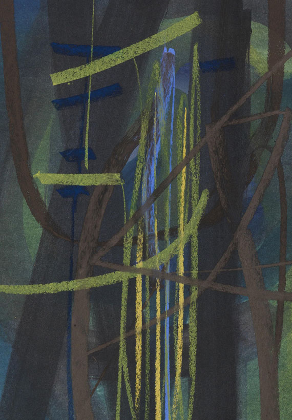 Fritz Winter - Gräser vor dem Wald - 