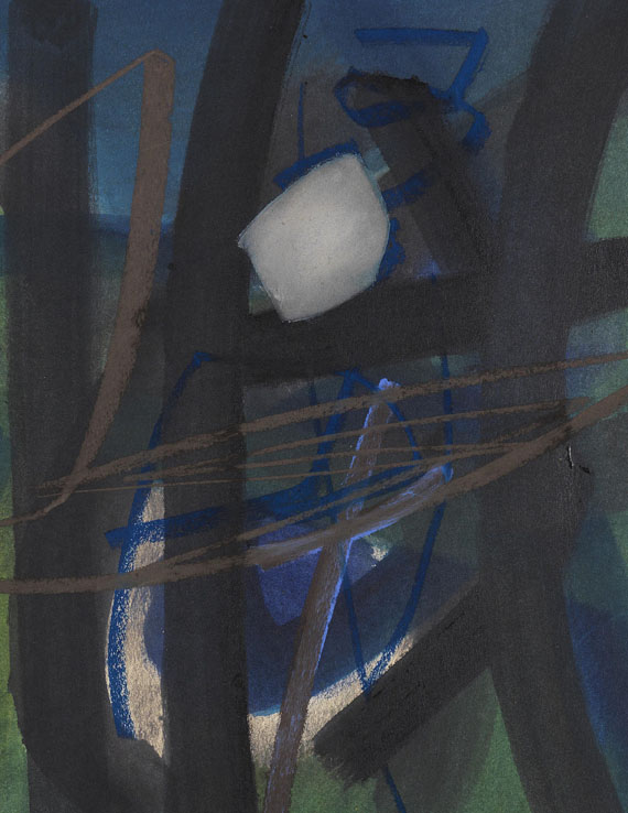 Fritz Winter - Gräser vor dem Wald - 