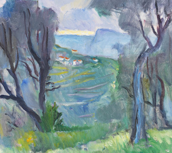 Charles Camoin - Crépuscule sur le Baou de Saint-Jeannet à Gairaut - 