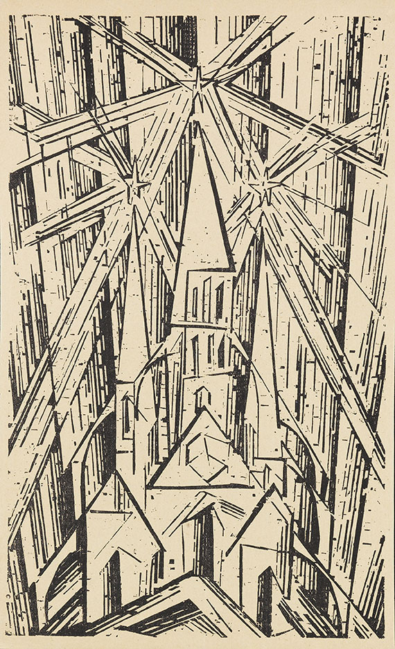 Lyonel Feininger - Kathedrale (großer Stock) - 
