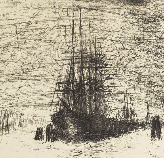 Emil Nolde - Hamburg, Reiherstiegdock - 