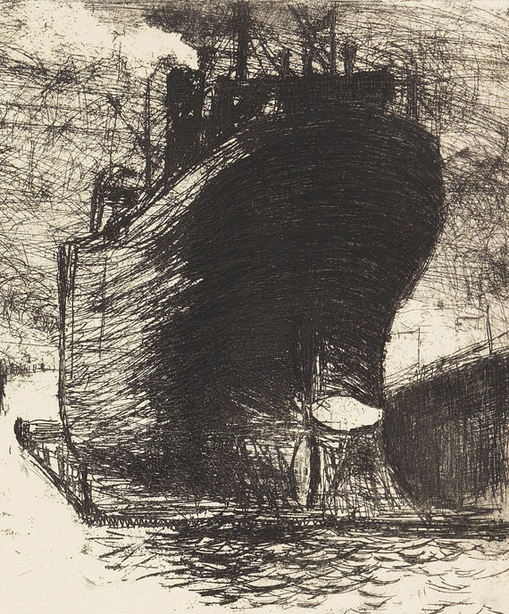 Emil Nolde - Hamburg, Reiherstiegdock - 