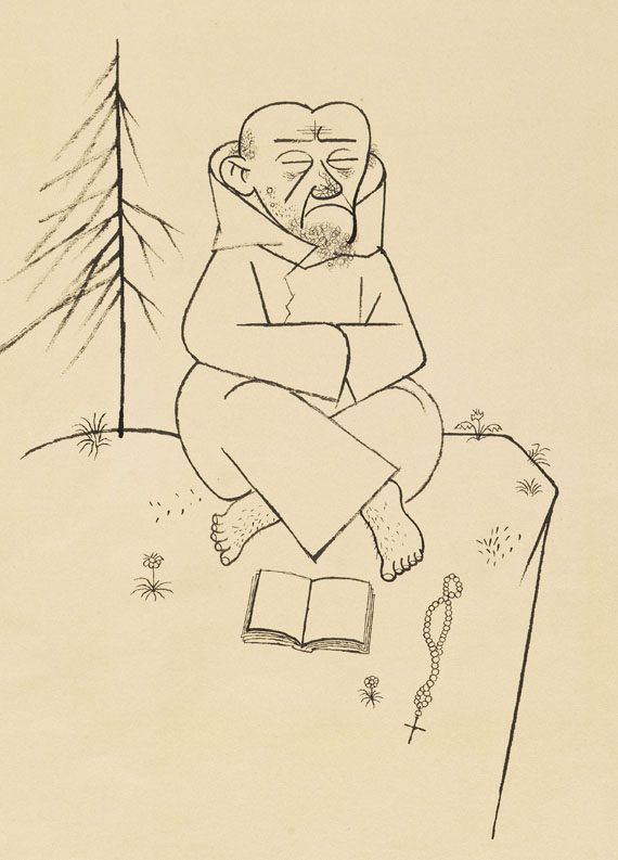 George Grosz - Zu: Wie die Stadt Leipzig entstanden ist - 
