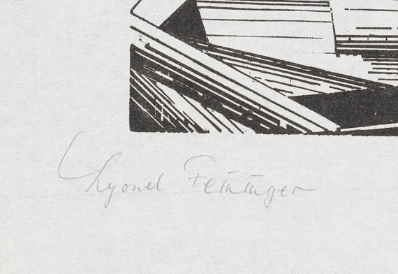 Lyonel Feininger - Kreuzende Segelschiffe, 2 (Segler) - 