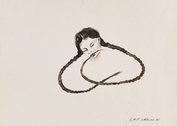 Cornelia Schleime - Rituale (Zopfbilder), 6-teilig - 