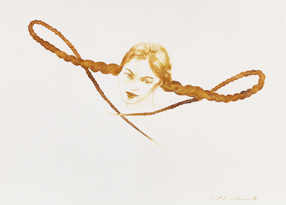 Cornelia Schleime - Rituale (Zopfbilder), 6-teilig - 