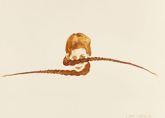 Cornelia Schleime - Rituale (Zopfbilder), 6-teilig - 