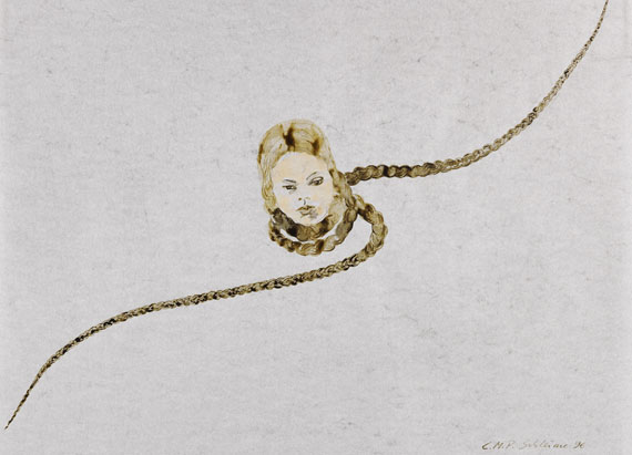 Cornelia Schleime - Rituale (Zopfbilder), 6-teilig - 