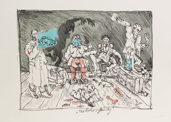 Jörg Immendorff - The Rake´s Family - 