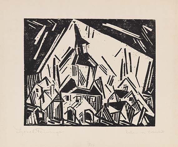 Lyonel Feininger - Rathaus von Zottelstedt 2