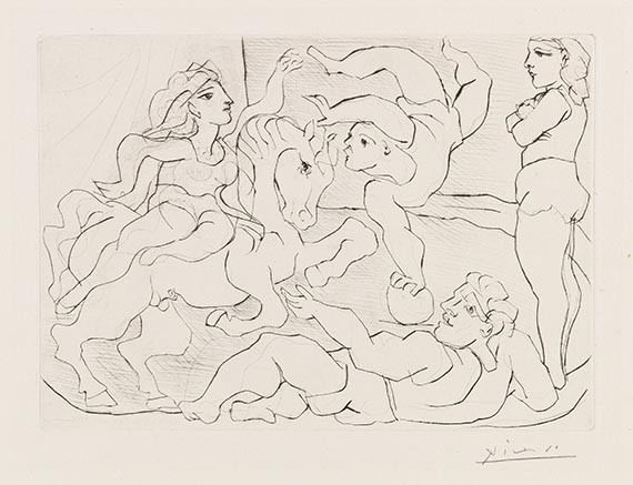 Pablo Picasso - Le Cirque. Répétition