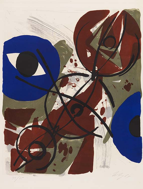 Ernst Wilhelm Nay - Dominant Blau