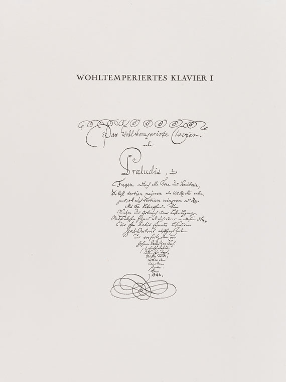 Eduardo Chillida - Blatt 2 aus: Hommage à Johann Sebastian Bach - 