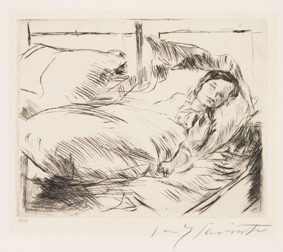 Lovis Corinth - Konvolut aus 15 druckgrafischen Arbeiten - 