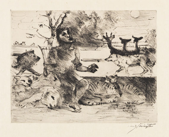 Lovis Corinth - Konvolut aus 15 druckgrafischen Arbeiten - 