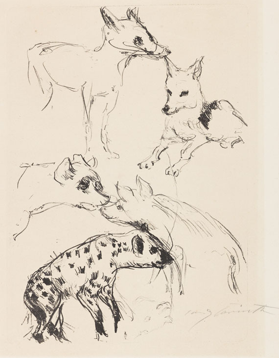 Lovis Corinth - Konvolut aus 15 druckgrafischen Arbeiten - 