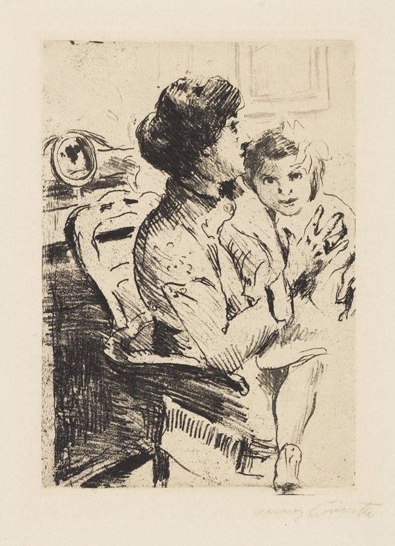 Lovis Corinth - Konvolut aus 15 druckgrafischen Arbeiten - 