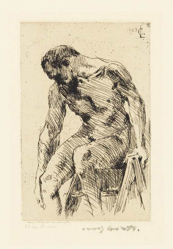 Lovis Corinth - Konvolut aus 15 druckgrafischen Arbeiten - 