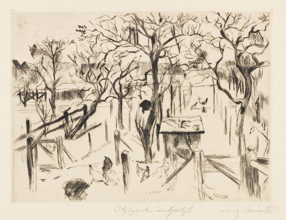 Lovis Corinth - Konvolut aus 15 druckgrafischen Arbeiten - 
