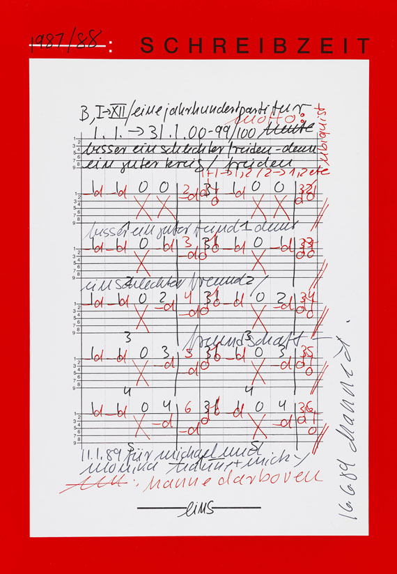 Hanne Darboven - Schreibzeit - 