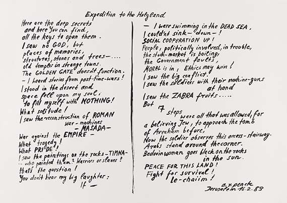 A. R. Penck (d.i. Ralf Winkler) - Expedition to the Holyland - 