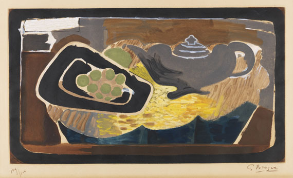 Georges Braque - Théière et Raisin (Teekanne und Traube)