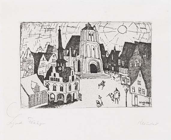 Lyonel Feininger - Sonnenaufgang (Kleinstadt)