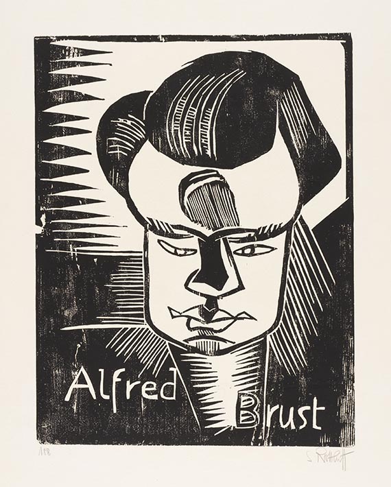 Karl Schmidt-Rottluff - Bildnis Brust