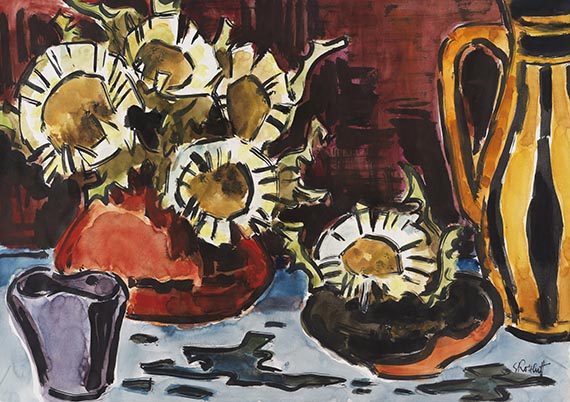 Karl Schmidt-Rottluff - Silberdisteln