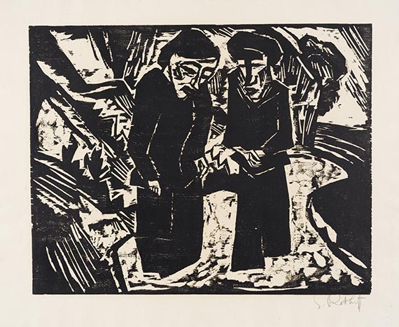 Karl Schmidt-Rottluff - Trauernde am Strand