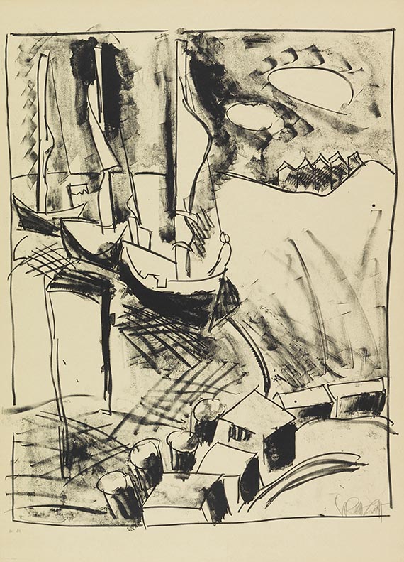 Karl Schmidt-Rottluff - II. Kestner Mappe. Schmidt-Rottluff: Fischer - 