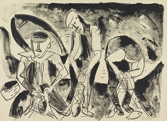 Karl Schmidt-Rottluff - II. Kestner Mappe. Schmidt-Rottluff: Fischer - 