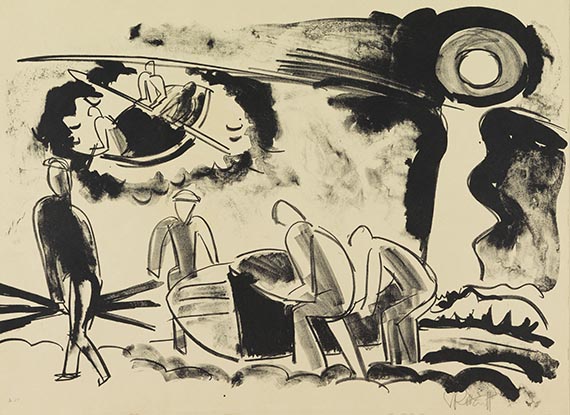 Karl Schmidt-Rottluff - II. Kestner Mappe. Schmidt-Rottluff: Fischer - 