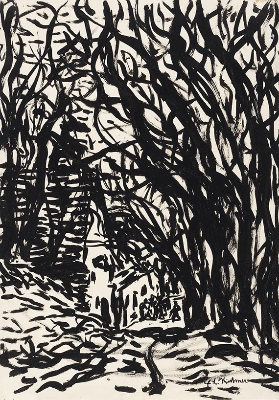 Ernst Ludwig Kirchner - Waldweg zum Haus