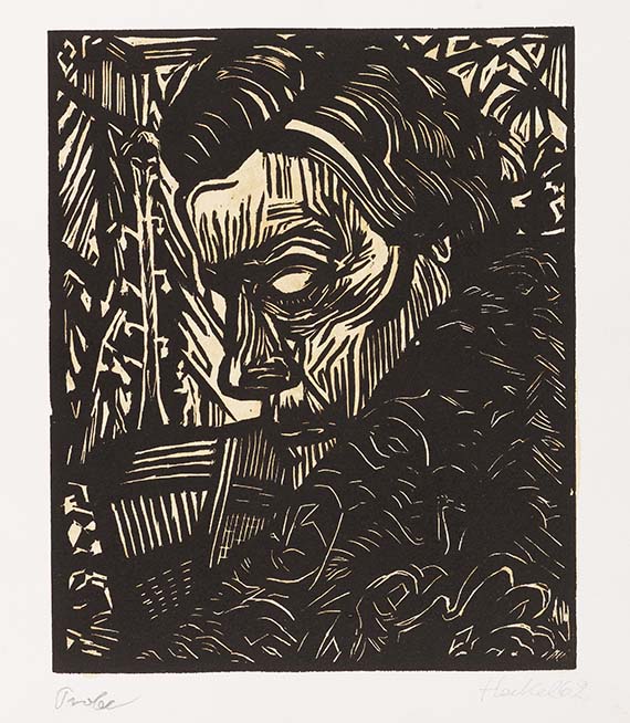 Erich Heckel - Frau schlafend / Ruhende - 
