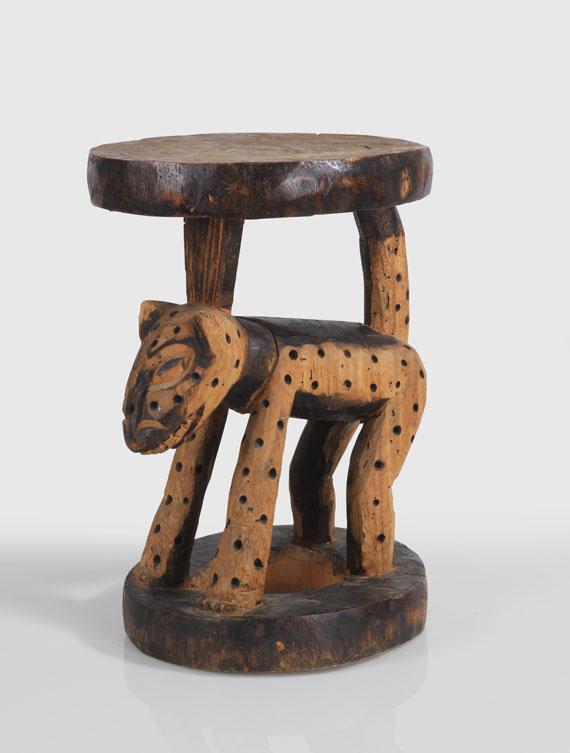   - Leoparden-Karyatide. Bamileke, Kamerun - 