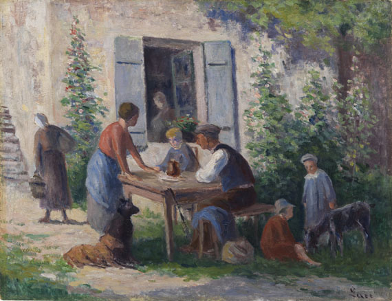 Maximilien Luce - Rolleboise, le café au jardin