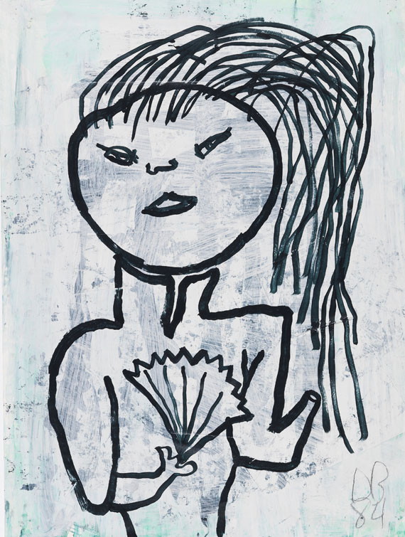 Donald Baechler - Untitled (Girl)