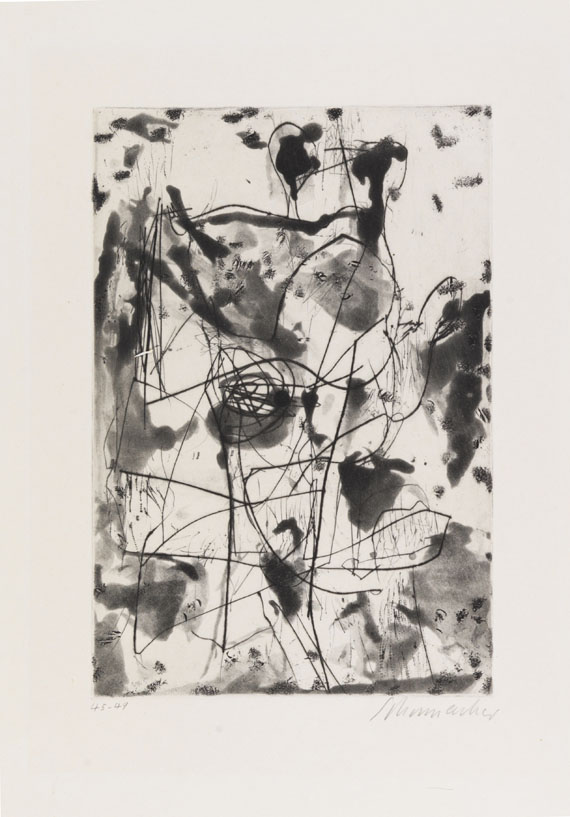 Emil Schumacher - Konvolut (3 Bll.): Ohne Titel - 