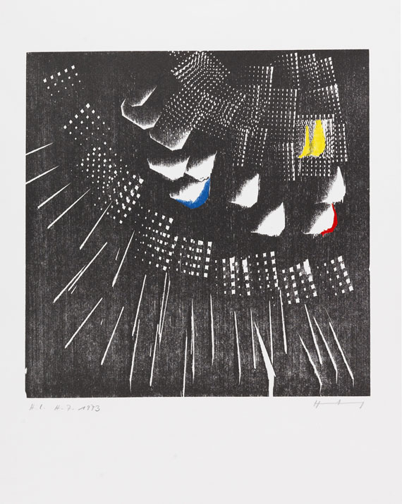 Hans Hartung - Konvolut (3 Bll.): Enthalten u. a. H-7-1973 - 