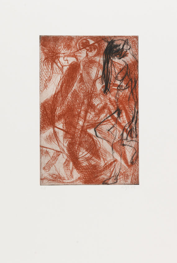 Franz Hitzler - Konvolut (4 Bll.): Enthalten u. a. "Ohne Titel" - 