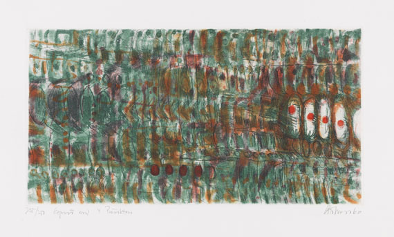 Gerhard Hoehme - Konvolut (3 Bll.): Enthalten u. a. "Ohne Titel" - 