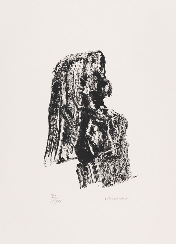 Henri Michaux - Konvolut (4 Bll.): Enthalten u. a. "Sans titre" - 