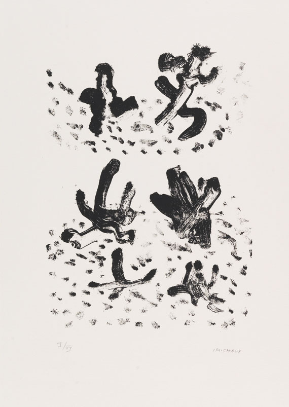 Henri Michaux - Konvolut (3 Bll.): Enthalten u. a. "Sans titre" - 