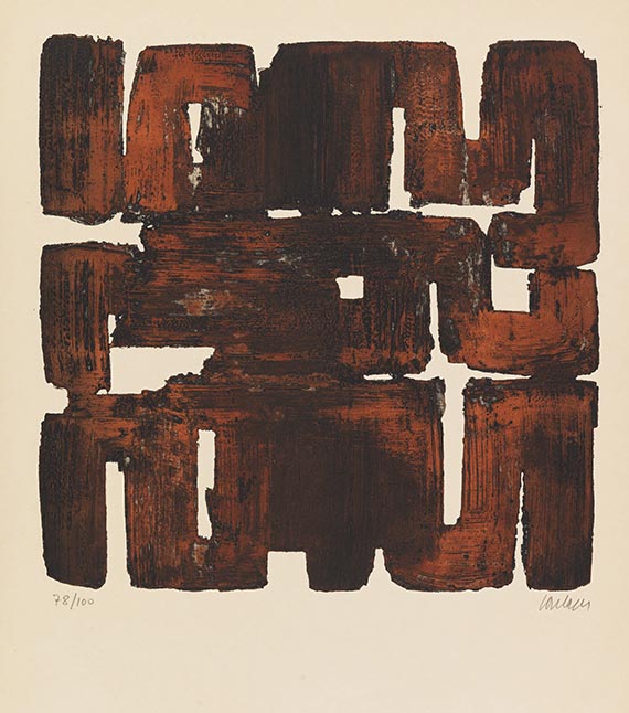 Pierre Soulages - Eau-forte XI