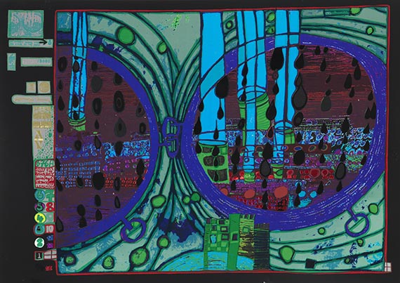 Friedensreich Hundertwasser - Regentag (Look at it on a rainy day) - 