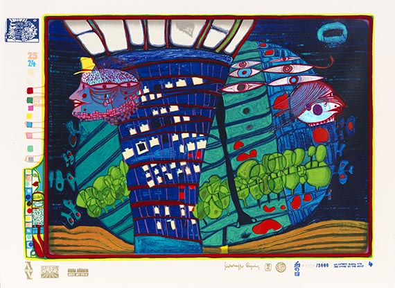 Friedensreich Hundertwasser - Regentag (Look at it on a rainy day) - 