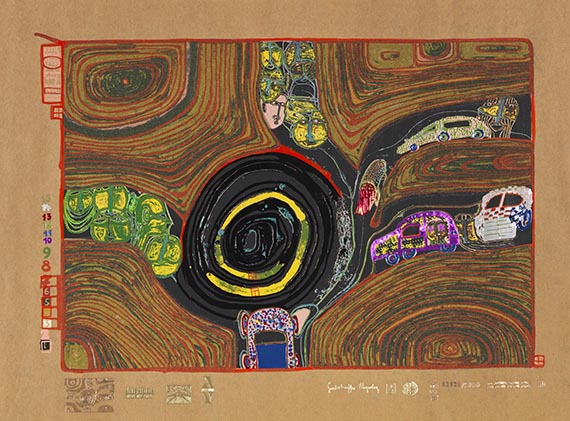 Friedensreich Hundertwasser - Regentag (Look at it on a rainy day) - 